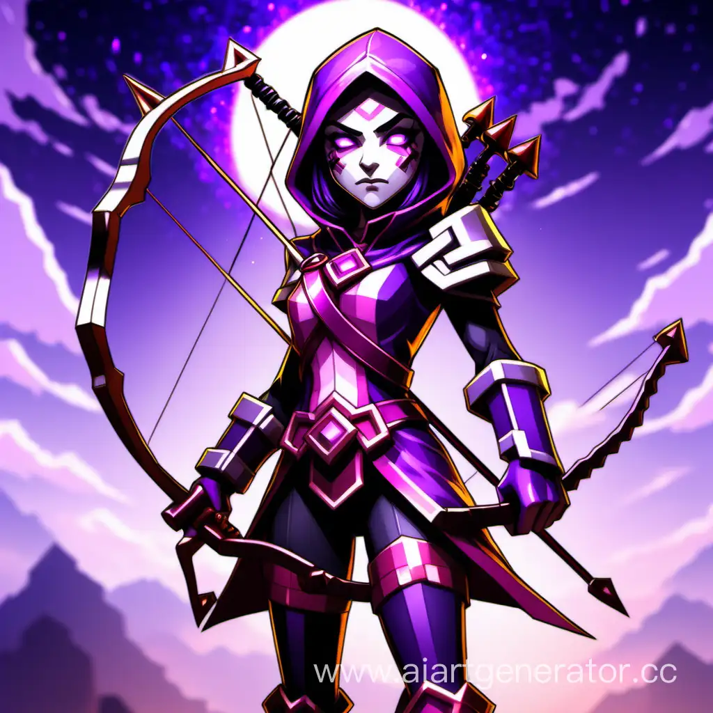 AnimeStyle-Background-with-Templar-Assassin-Character-Holding-a-Minecraft-Bow