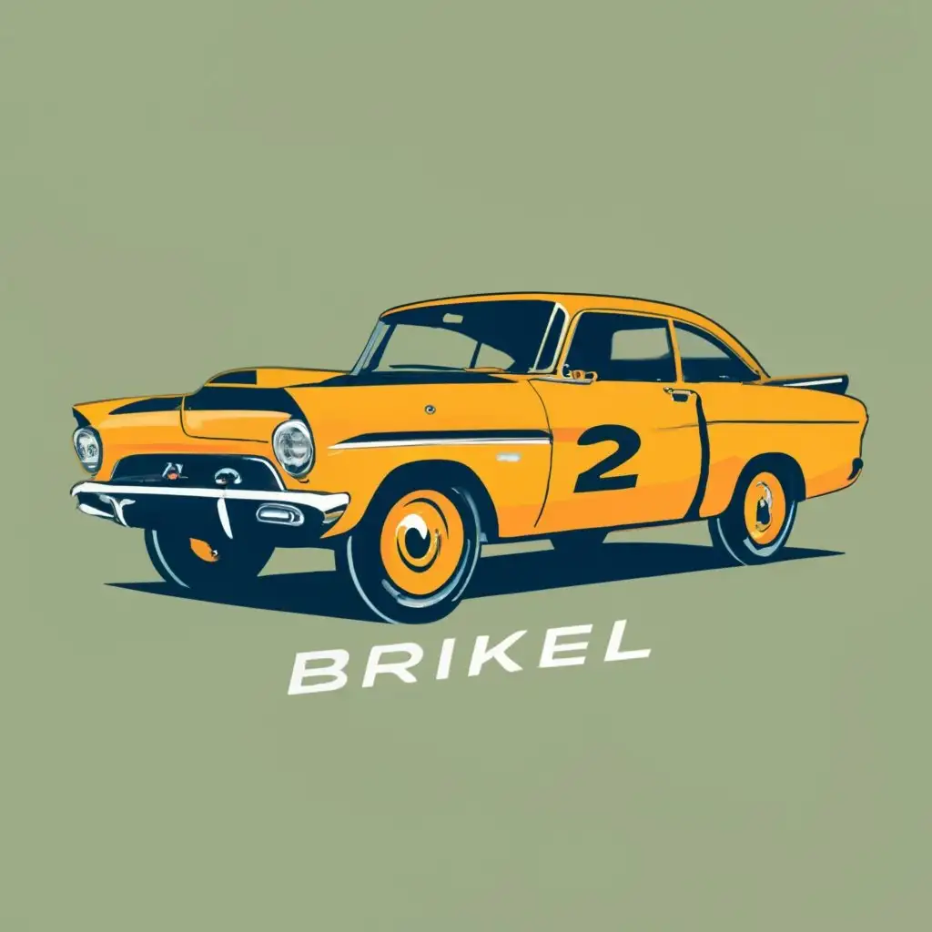 logo, car, race, opel, classic rally, with the text "Brikel", typography, be used in Automotive industry