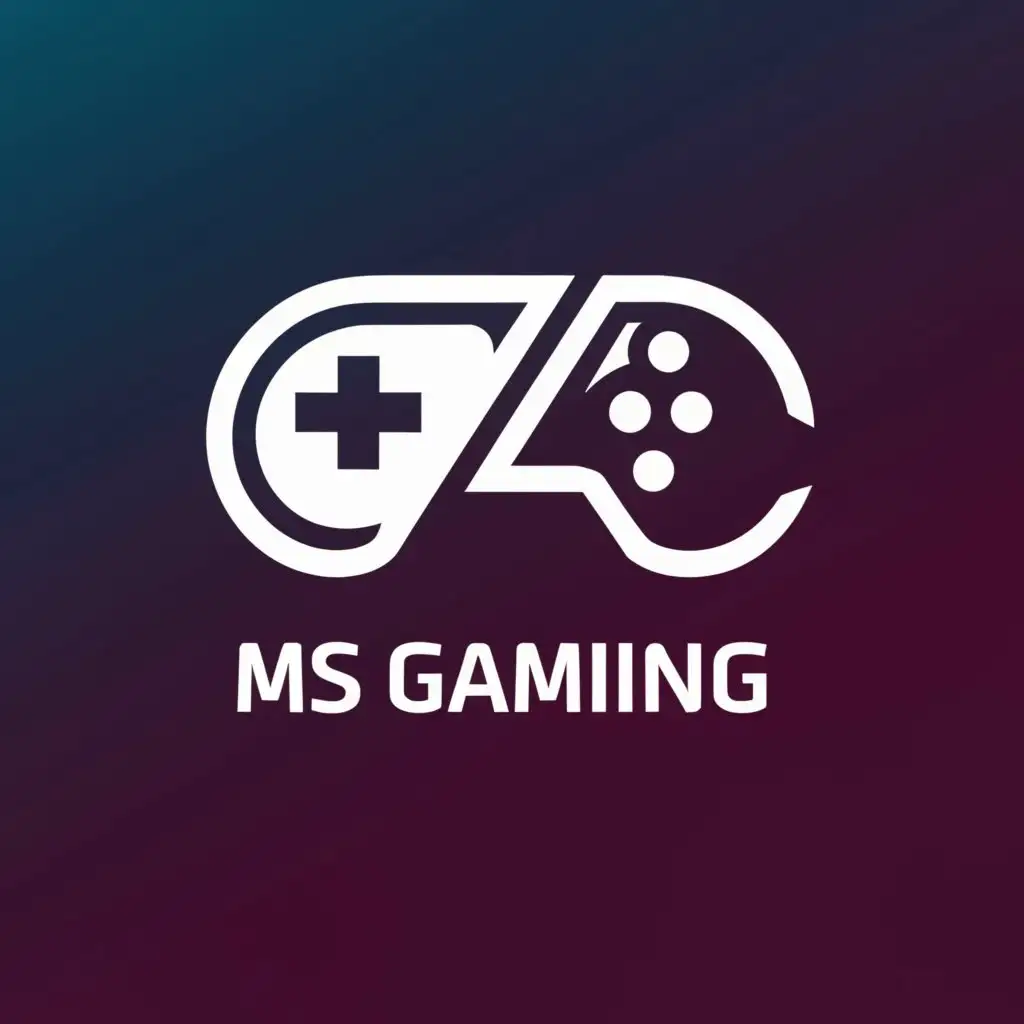 a logo design,with the text "MS GAMING", main symbol:GAMING,Moderate,clear background