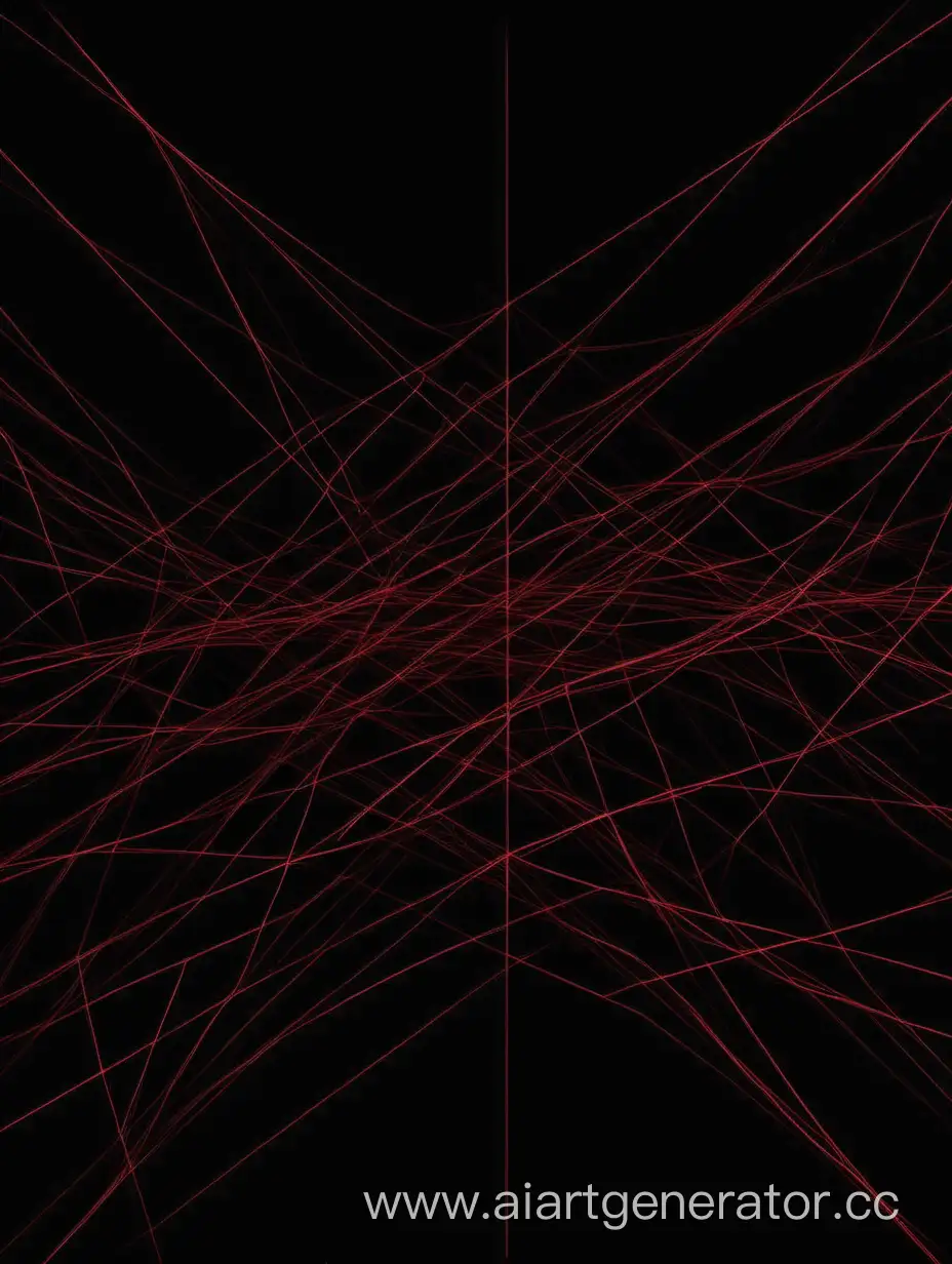thin dark red lines randomly intersecting on a black background