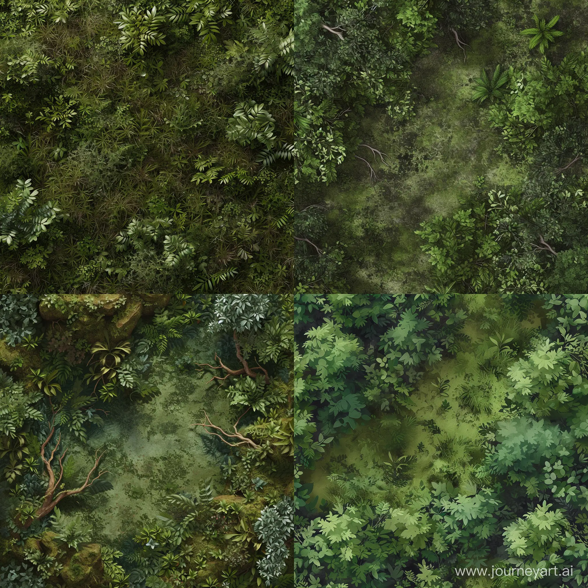 A tileable forest floor texture