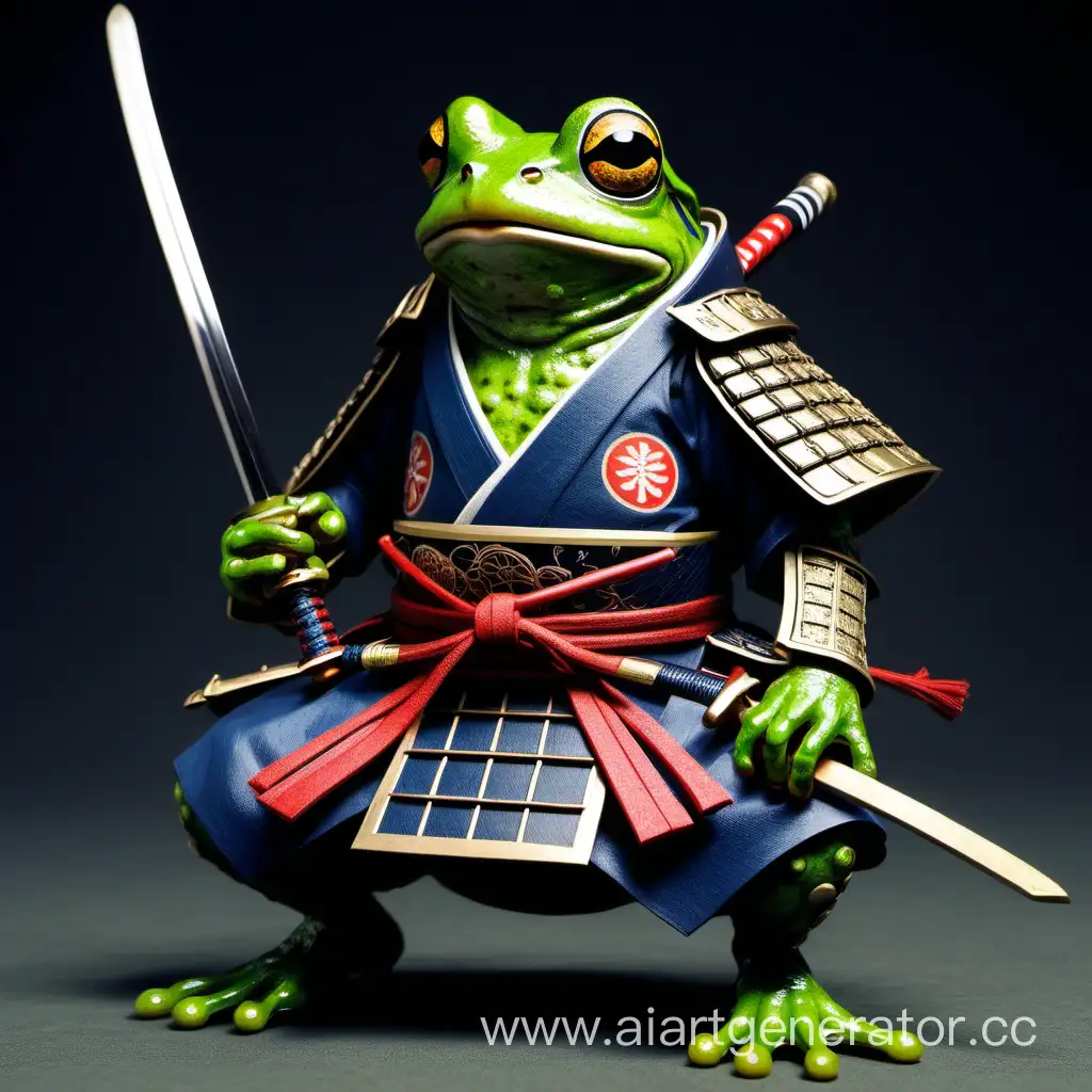 Frog-Samurai-Warrior-in-Bamboo-Forest