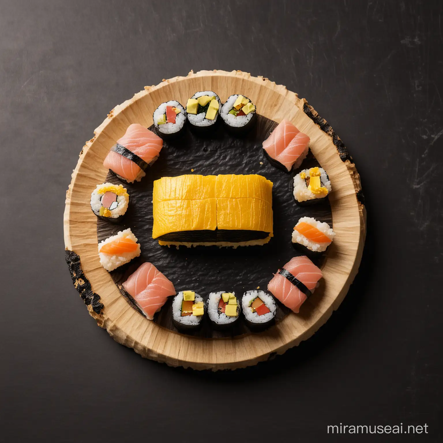 Satoshi Nakamoto Discussing Bitcoin Business over Sushi