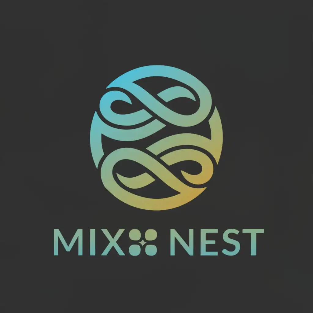 a logo design,with the text "Mix nest", main symbol:give it a business feeling,Moderate,clear background