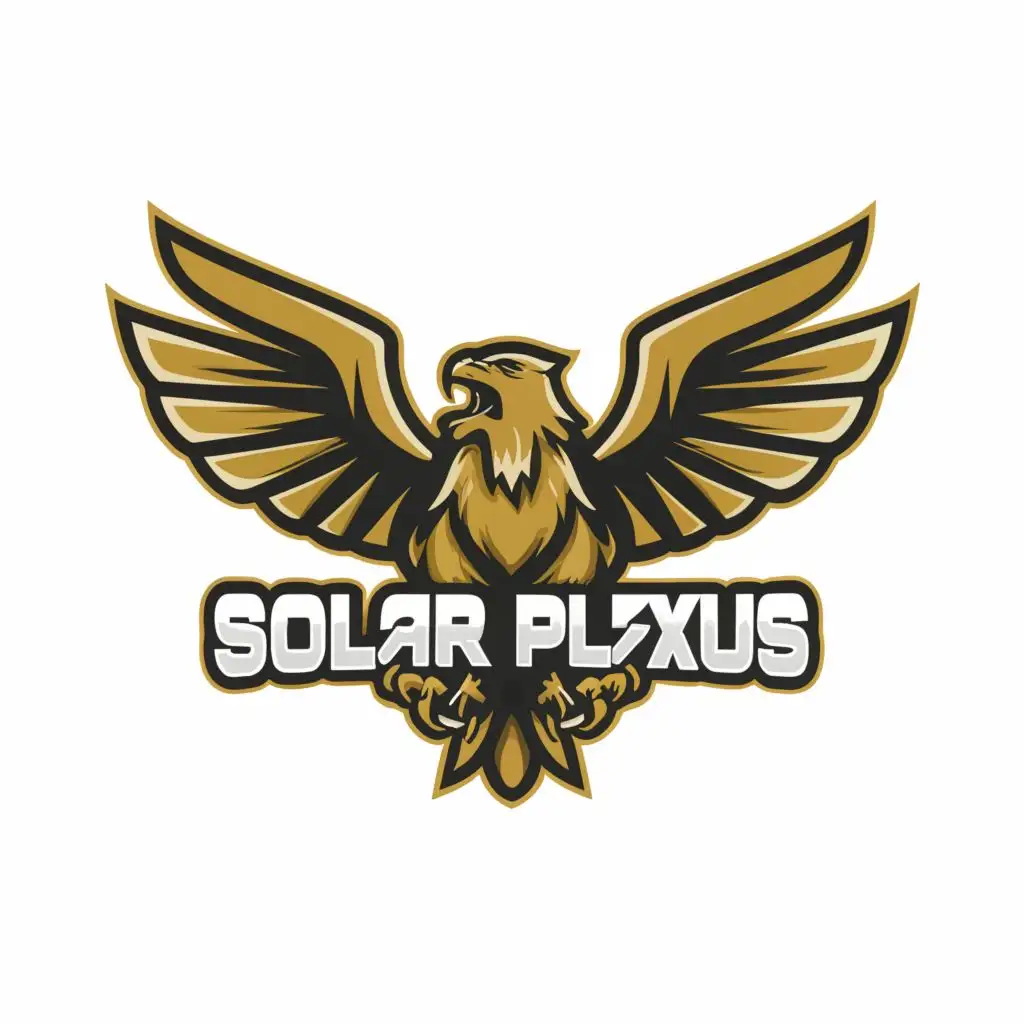 a logo design,with the text "Solar Plexus", main symbol:eagle,Moderate,clear background
