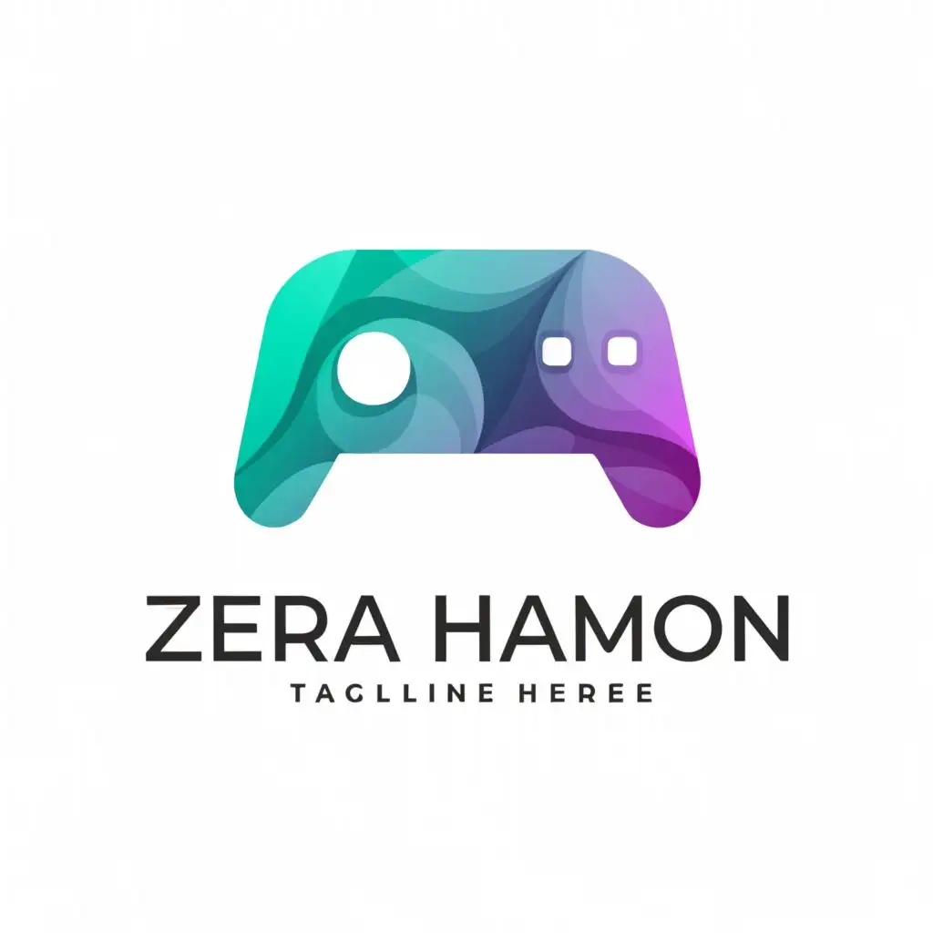 a logo design,with the text 'Zera Harmon', main symbol:game controller,complex,be used in Internet industry,clear background