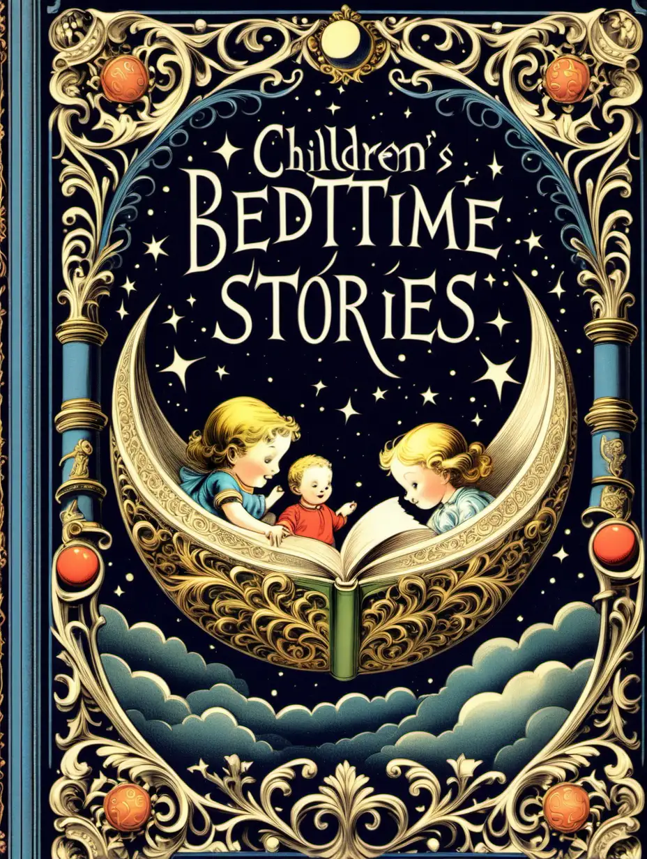 Children's Bedtime  Stories, ornate, book cover