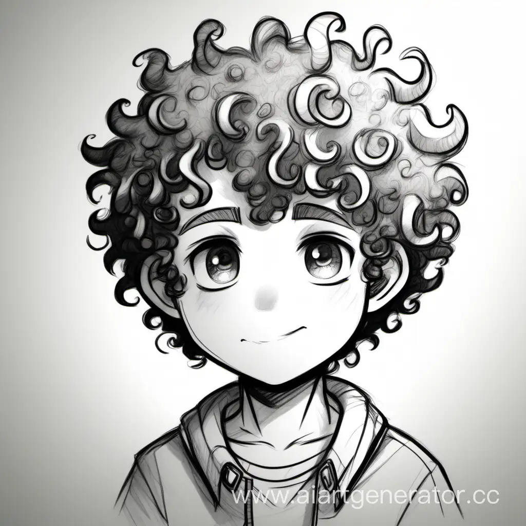 CurlyHaired-Boy-in-Playful-Poses