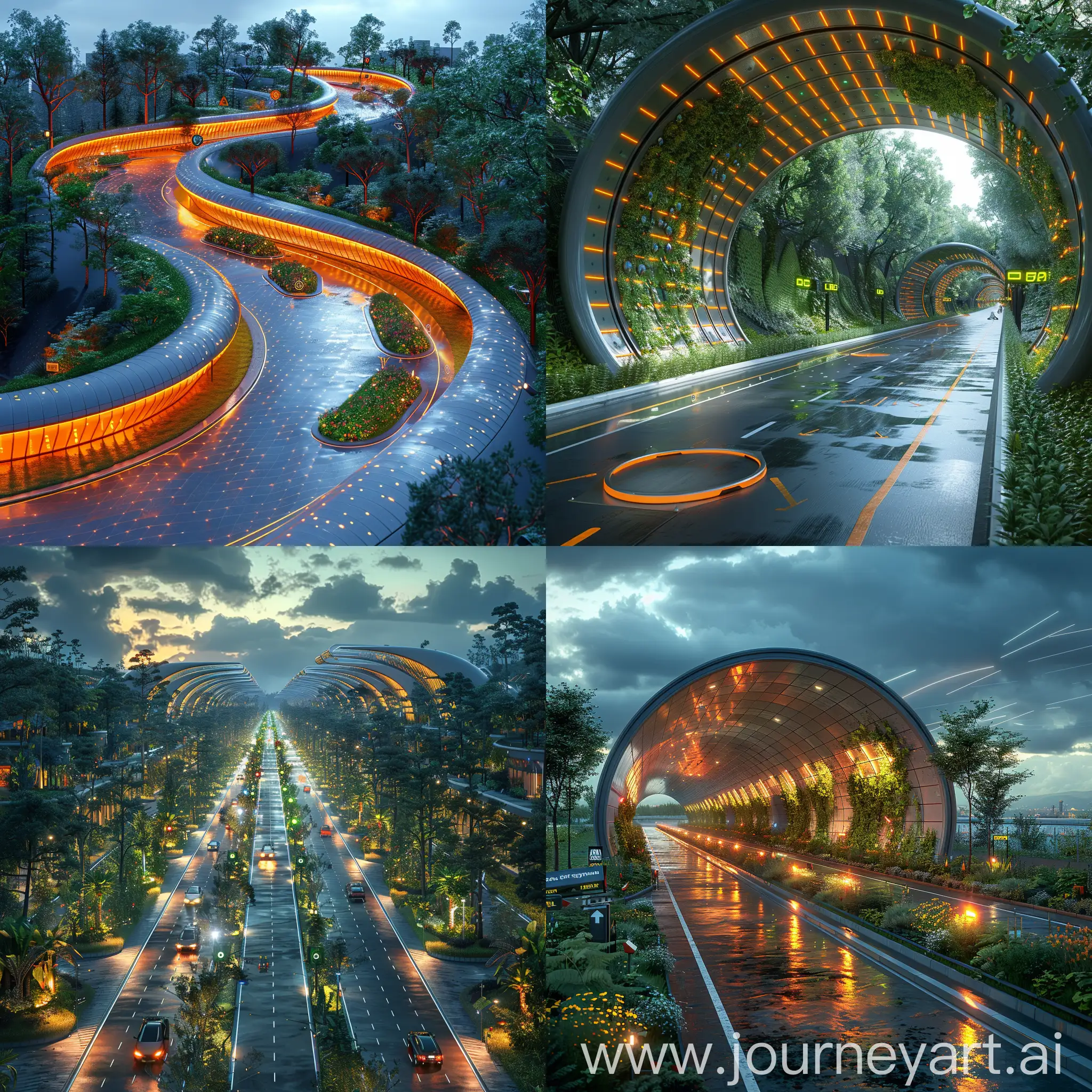 Futuristic-Road-with-Smart-Solar-Panels-and-Electric-Vehicle-Infrastructure