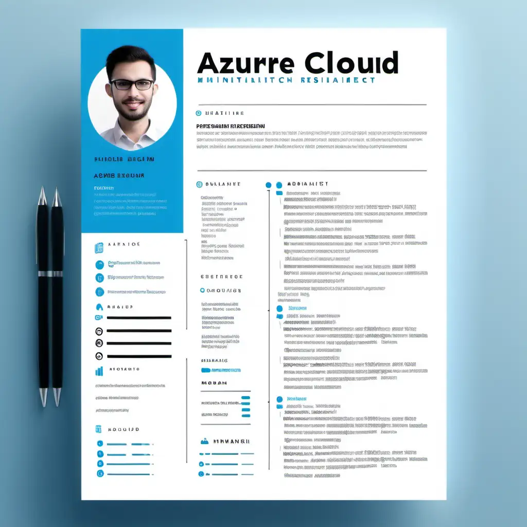 Clean and Professional Tech Resume for Azure Cloud Architect and Sr Systems Engineer