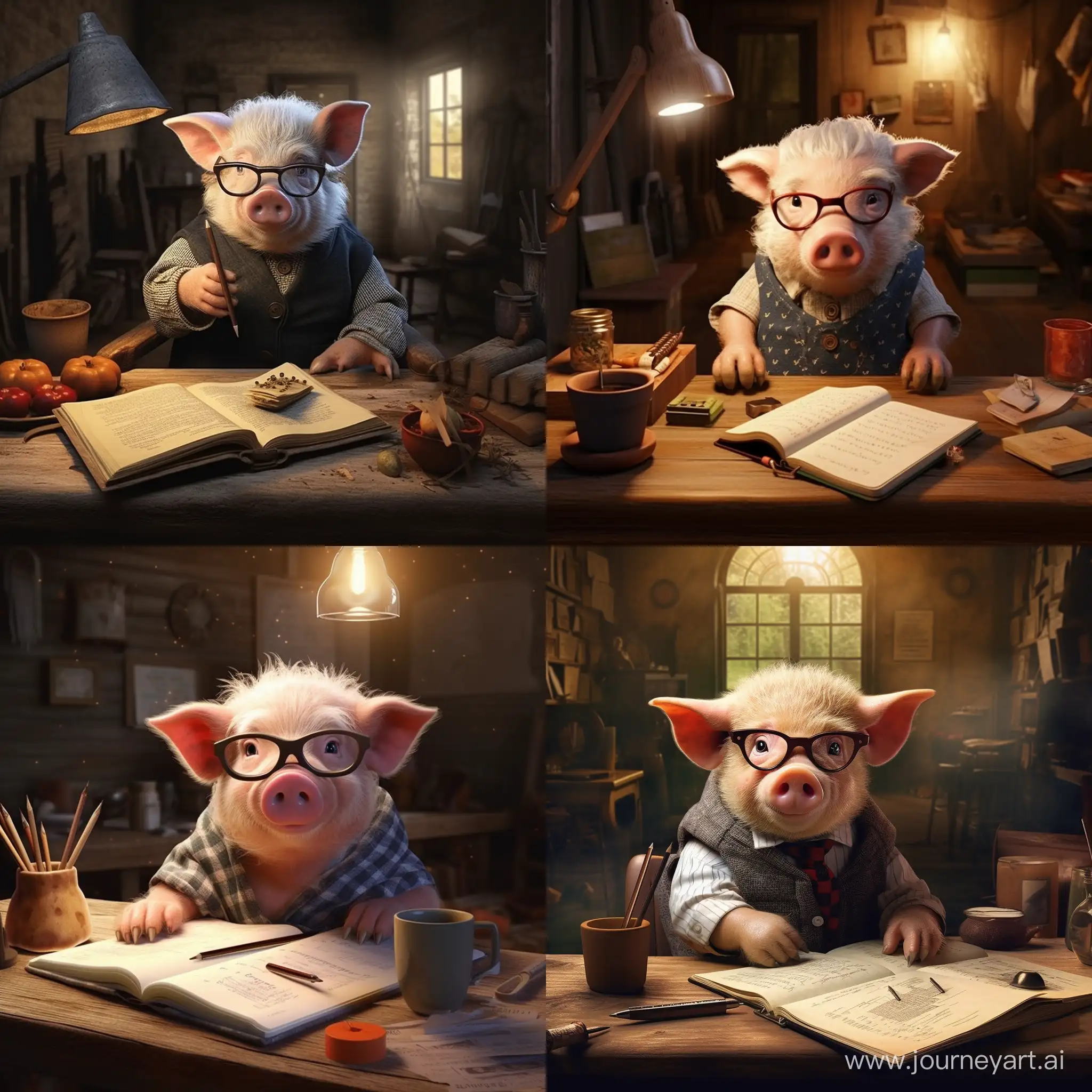 Intelligent-Pig-Engaged-in-Exam-Questions