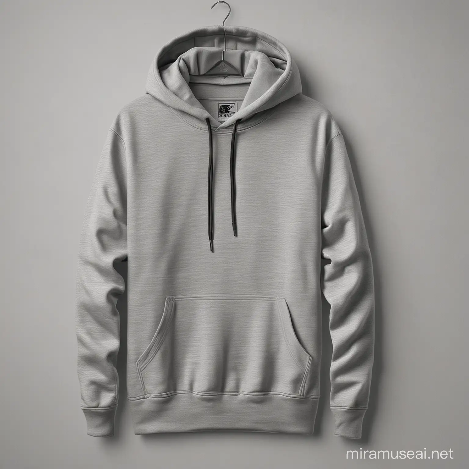 Athlete Wearing Plain Hoodie