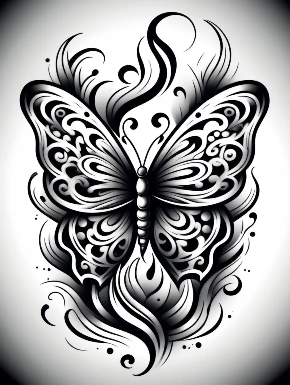 black and white background tattoo style sleeve style graffiti style floral style flame doodle butterfly style manly style