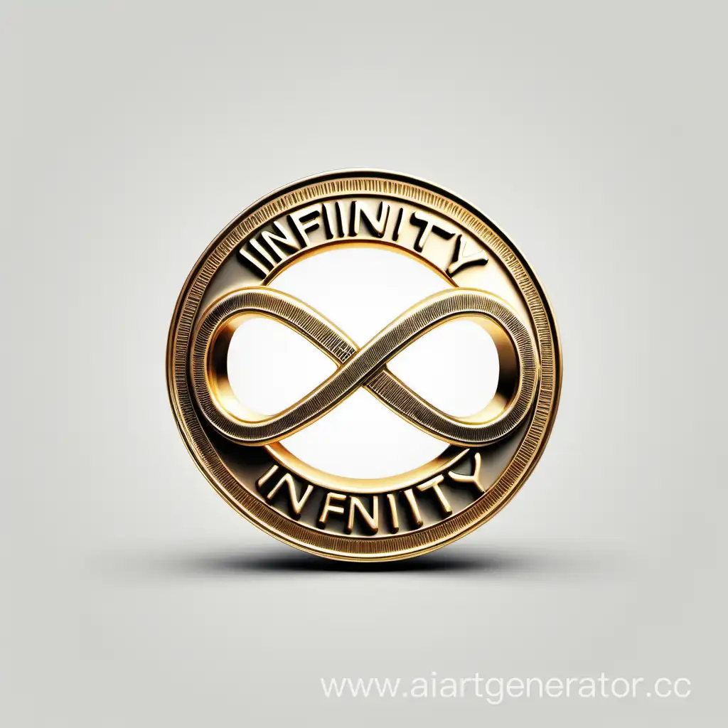 Elegant-Infinity-Coin-Symbol-on-Clean-White-Background