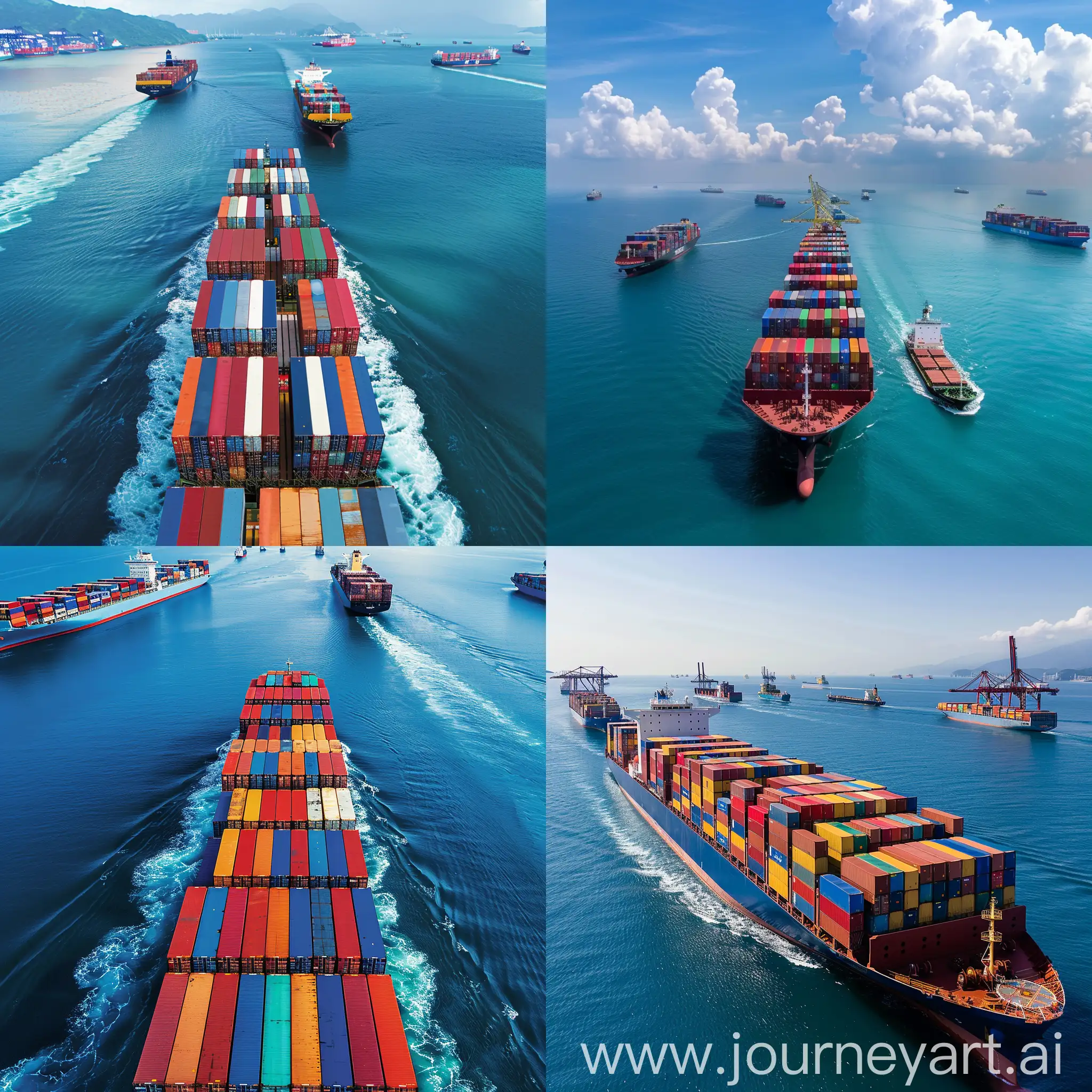 Container-Ships-Sailing-on-Blue-Ocean