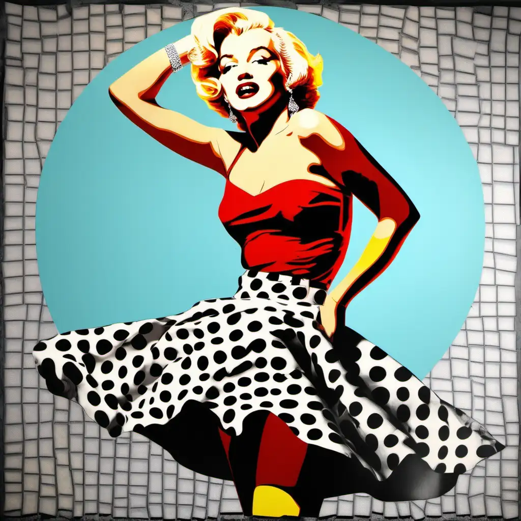 marilyn monroe, pop art, skirt in wind