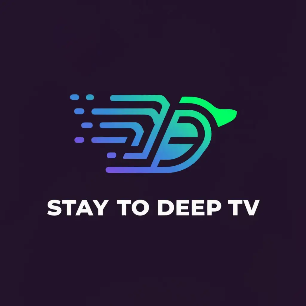 a logo design,with the text "Stay To Deep TV", main symbol:motor vehicle, must be realistic, modern, next generation,Minimalistic,be used in Automotive industry,clear background