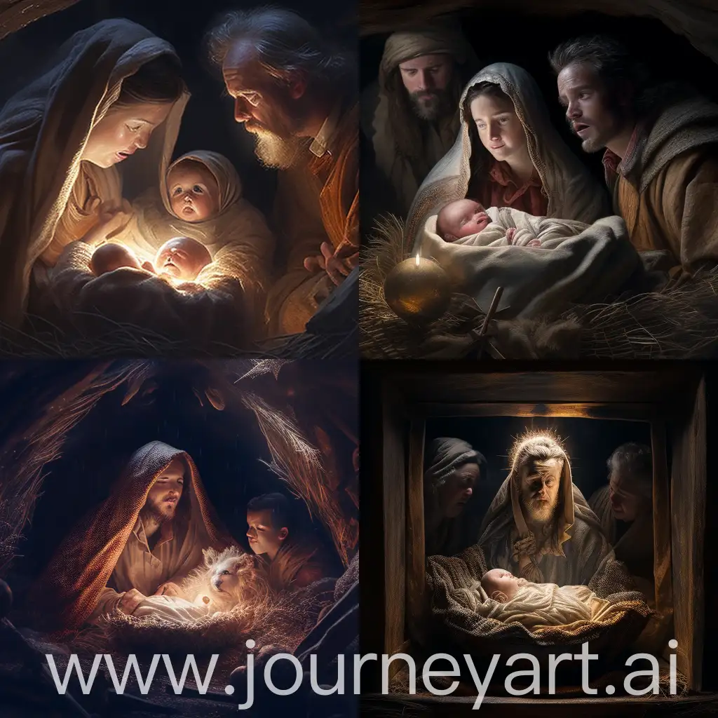 Sacred-Birth-of-Jesus-A-Divine-Moment-Captured-in-Art