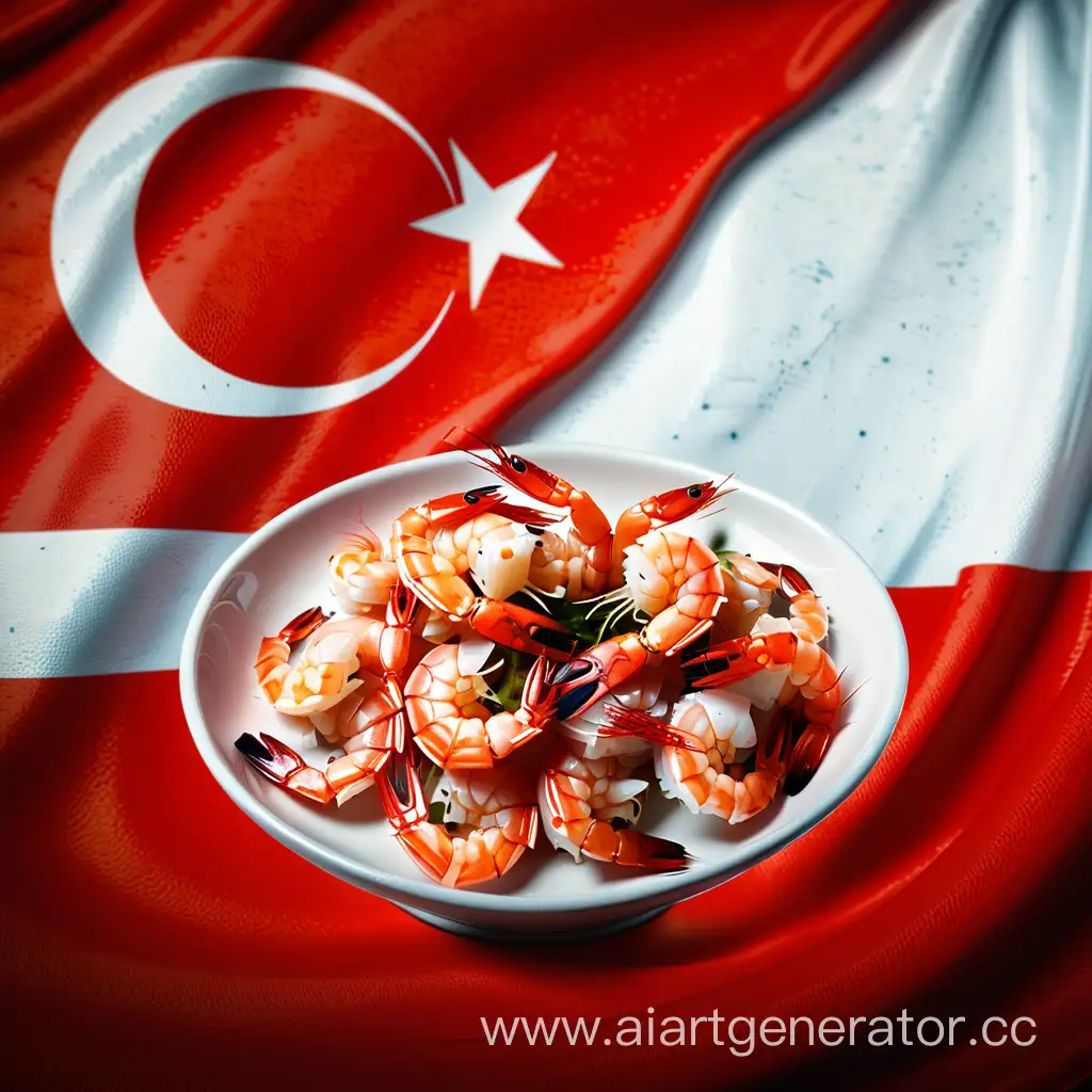 Turkish-Flag-Background-with-Shrimp