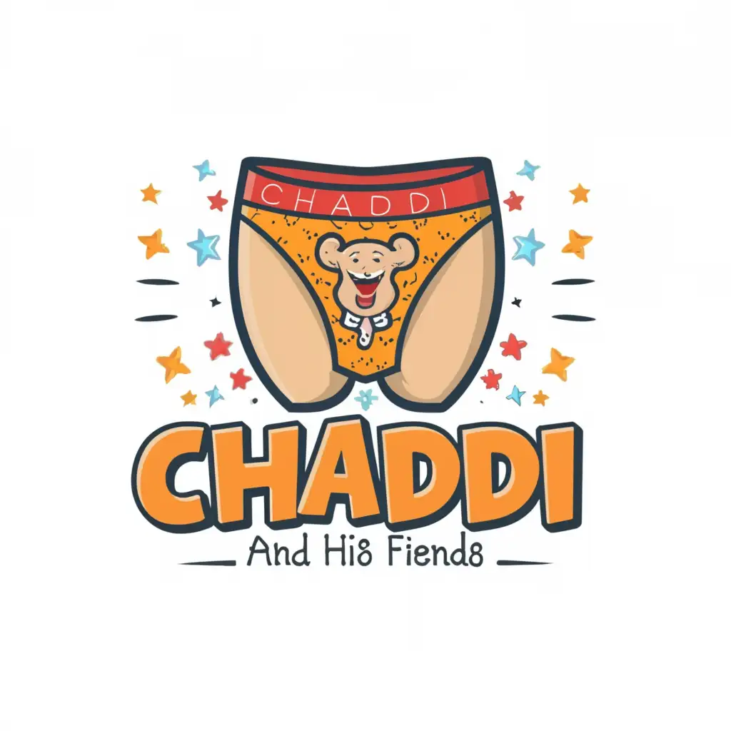 LOGO-Design-for-Chaddi-and-His-Friends-Underwear-Symbol-with-Clear-Background-for-Entertainment-Industry