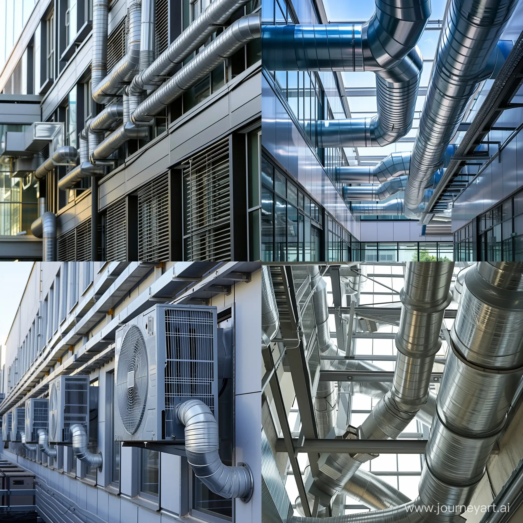 create a system of air ventilation in a building