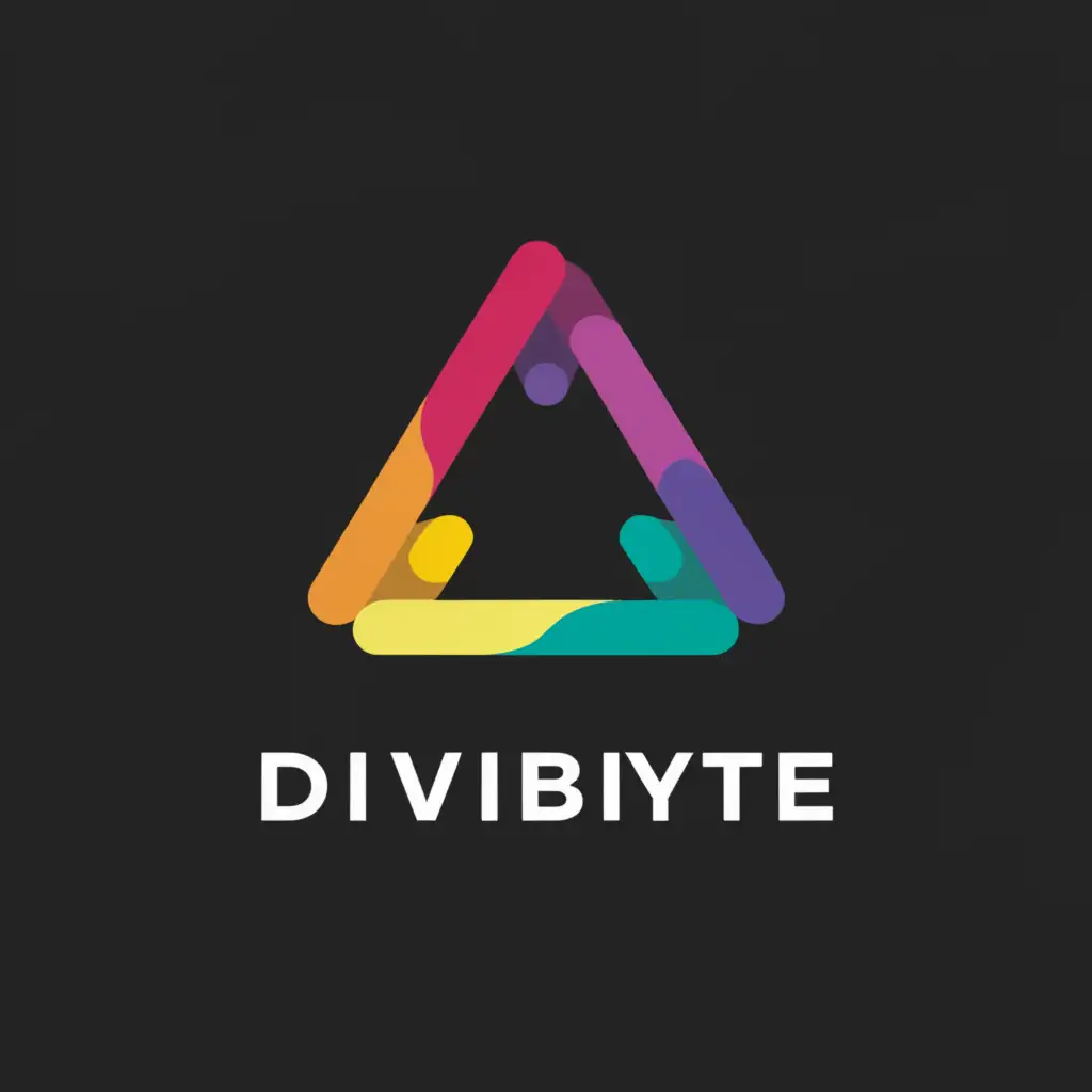 a logo design,with the text "divibyte", main symbol:penrose,Moderate,clear background