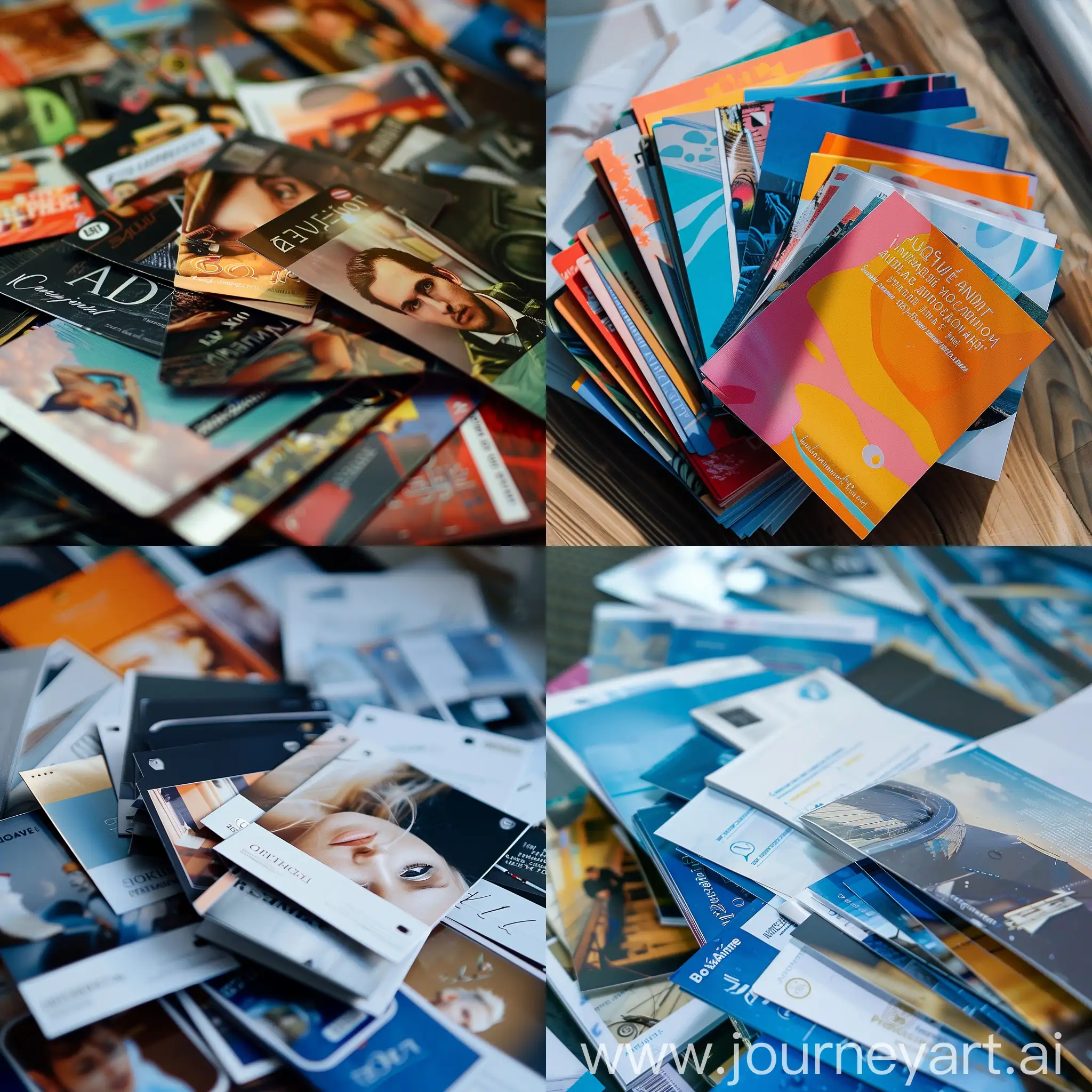 Stack-of-Russian-Flyers-and-Business-Cards