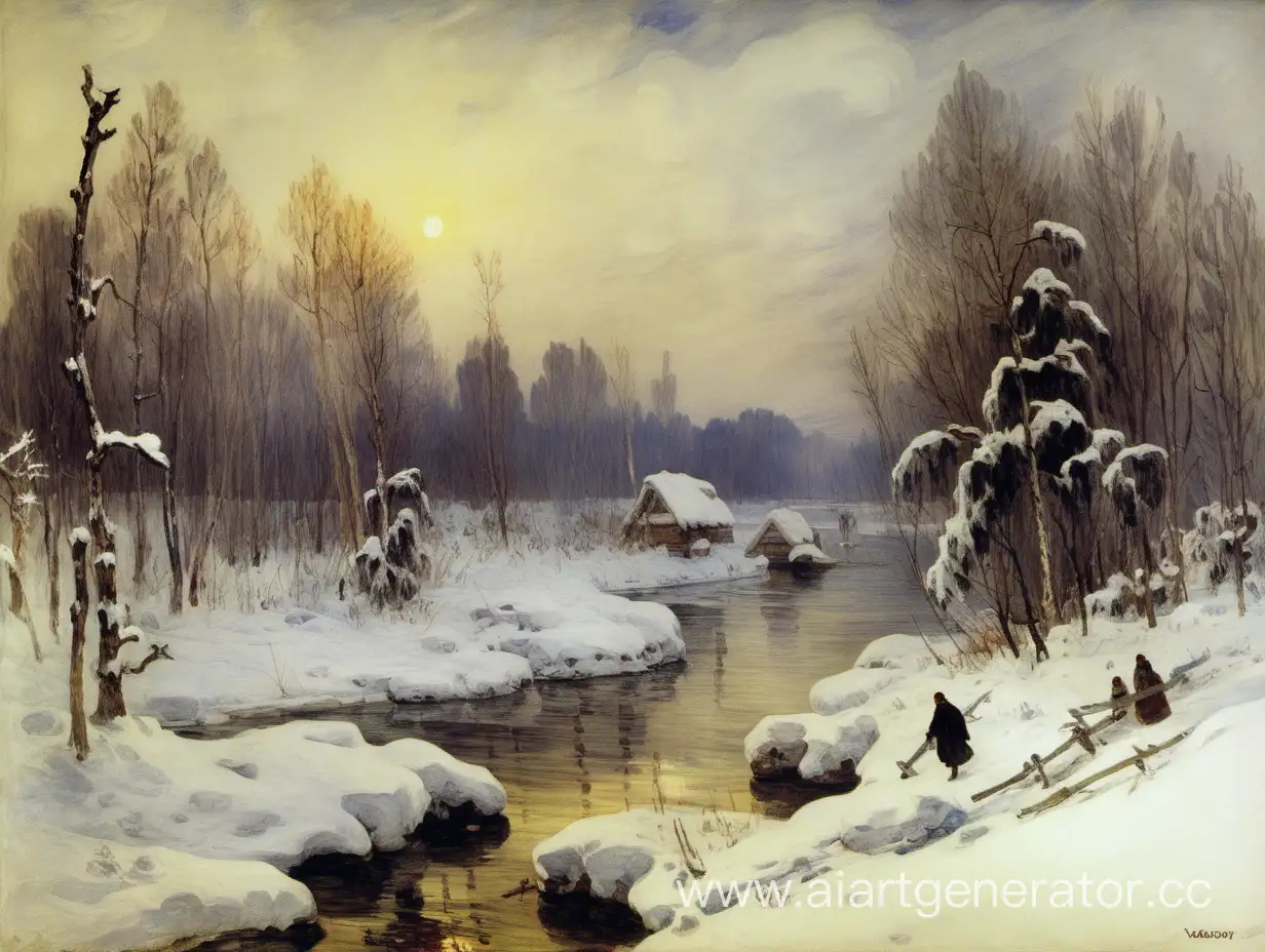 Enchanting-Russian-Winter-Landscape-by-Vasily-Surikov