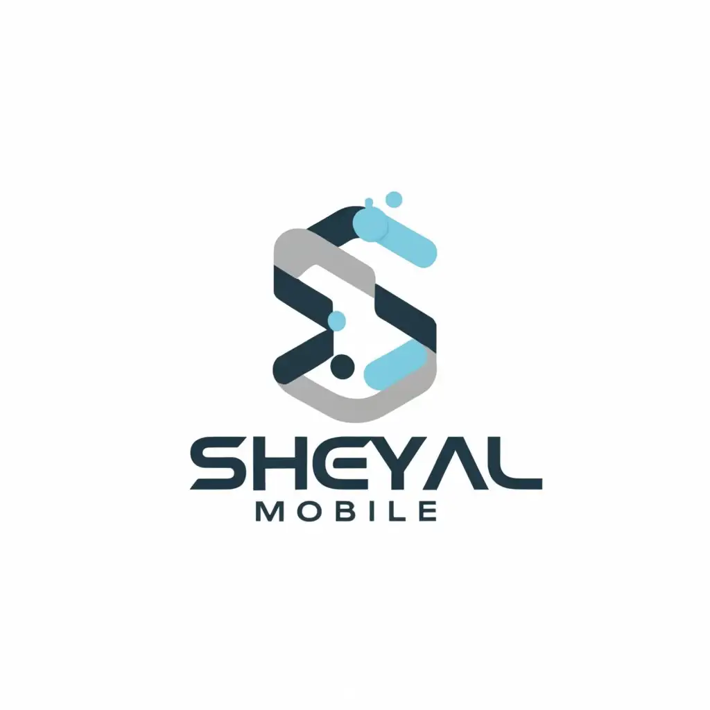 a logo design,with the text 'Sheyal Mobile', main symbol:Mobile phone,Moderate, be used in Technology industry, clear background
