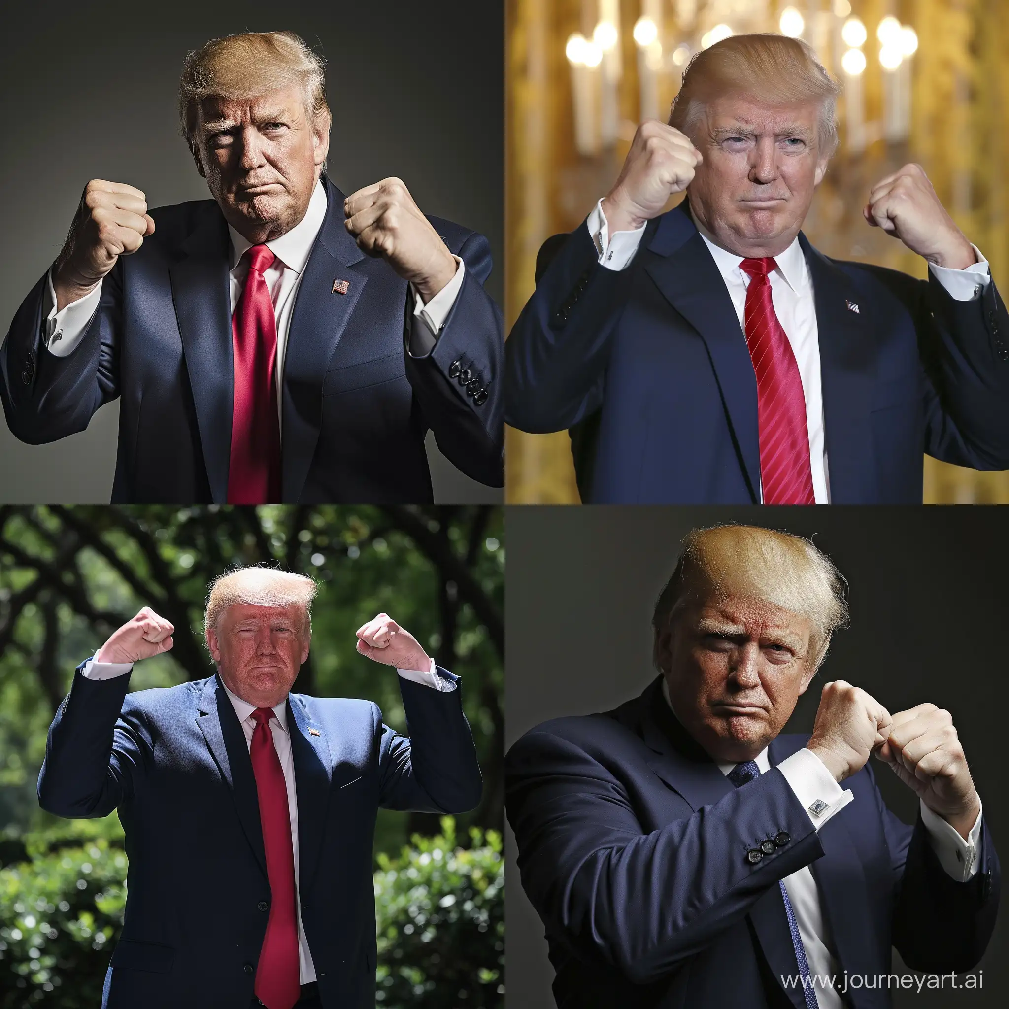 Muscular-President-Donald-in-Powerful-Pose