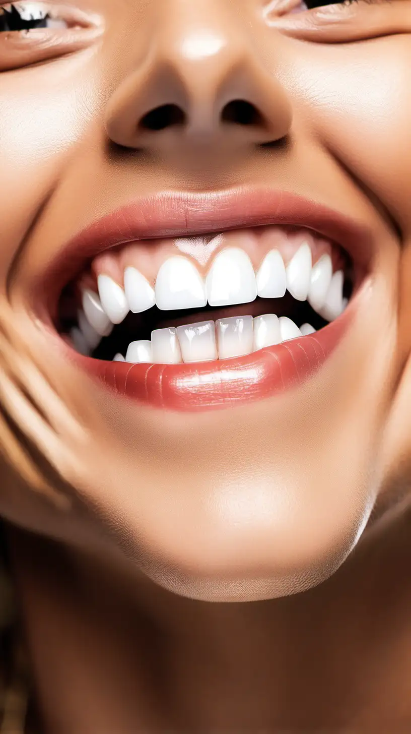 person smiling with bright white teeth that is shinning 