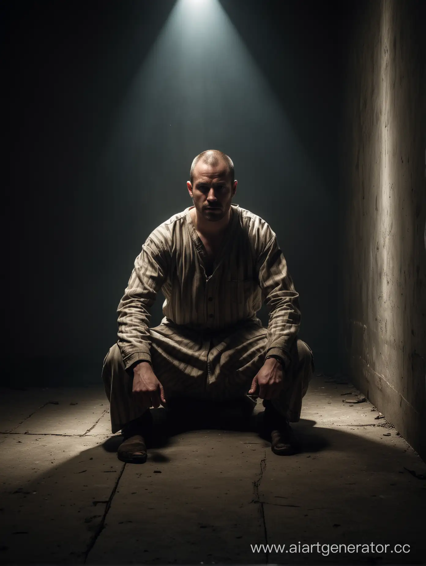 Convict-in-Dark-Room-with-Intense-Lighting-Staring-at-Viewer