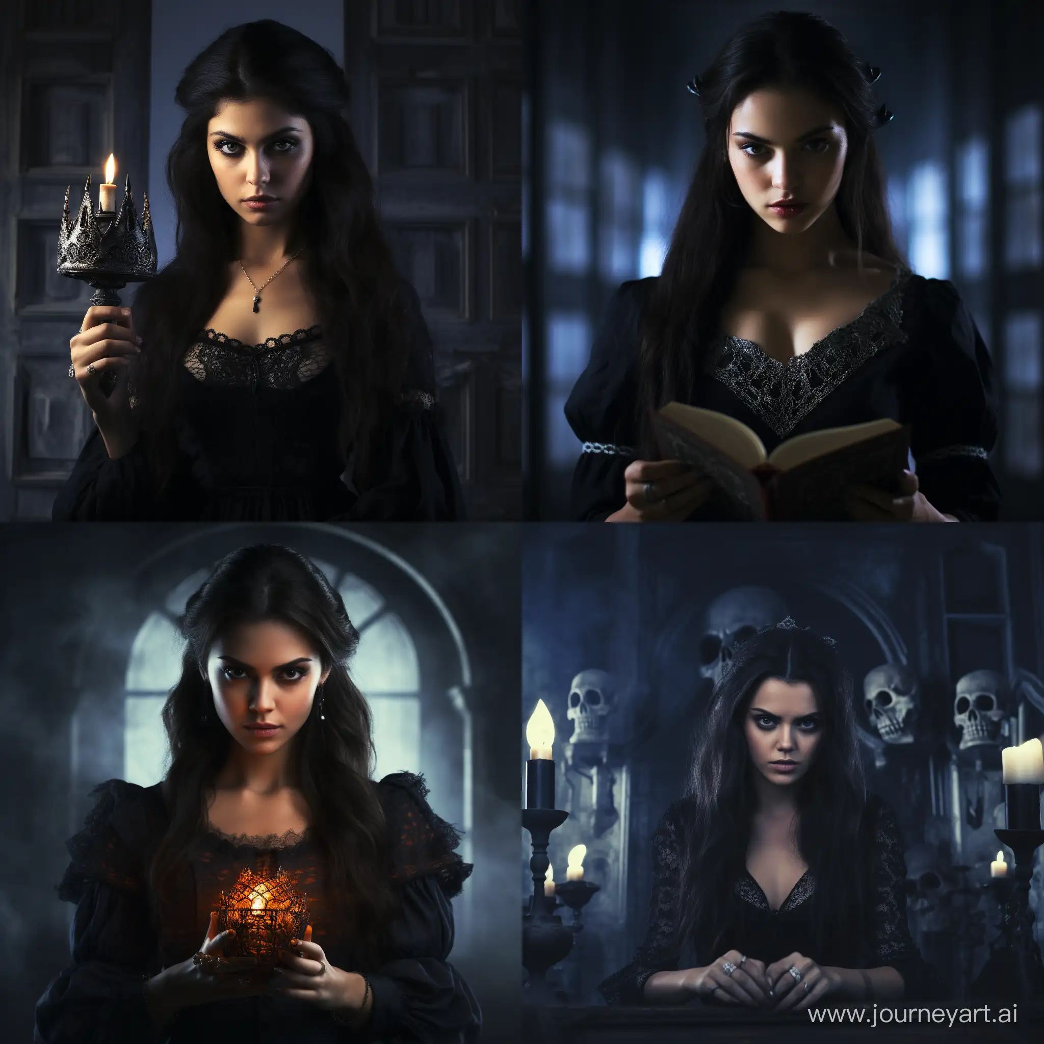 DarkHaired-Sorceress-Casting-a-Mysterious-Spell-in-11-Aspect-Ratio