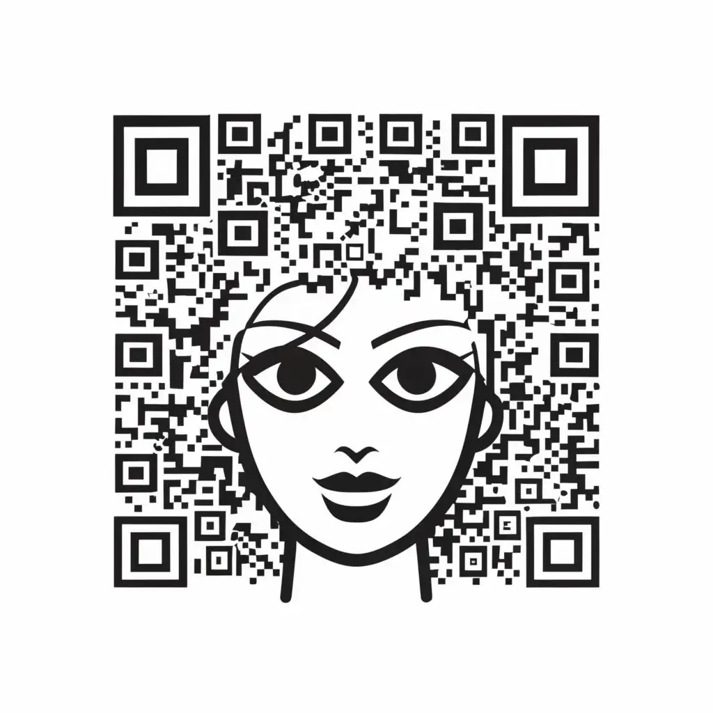 LOGO-Design-For-Luminescent-Design-Technology-Abstract-QRCode-Girl-Office-Employee-Pattern