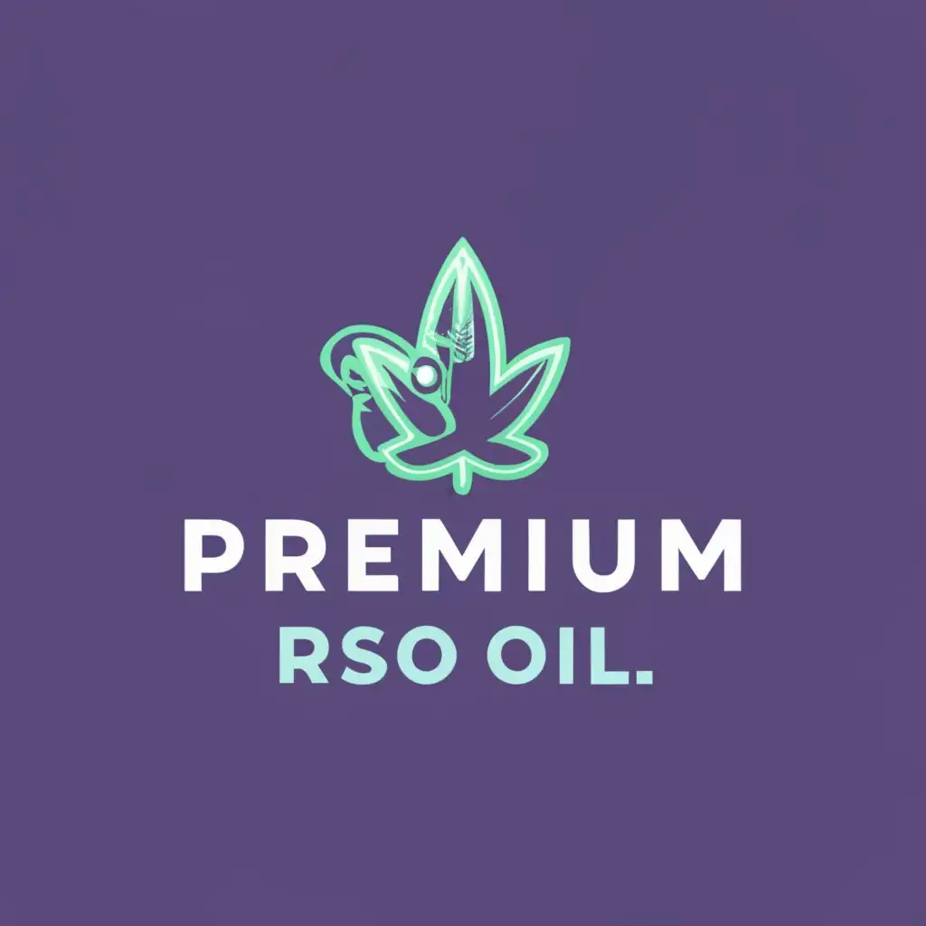 logo, Design a high-definition "Premium RSO Oil." logo with a NEON SMOKE EFFECT, MARIJUANA LEAF in a GUMMY, and precise typography for 100% accuracy. Incorporate the text "Premium RSO Oil
" for additional visual appeal, with the text "RSO oil", typography, be used in Travel industry