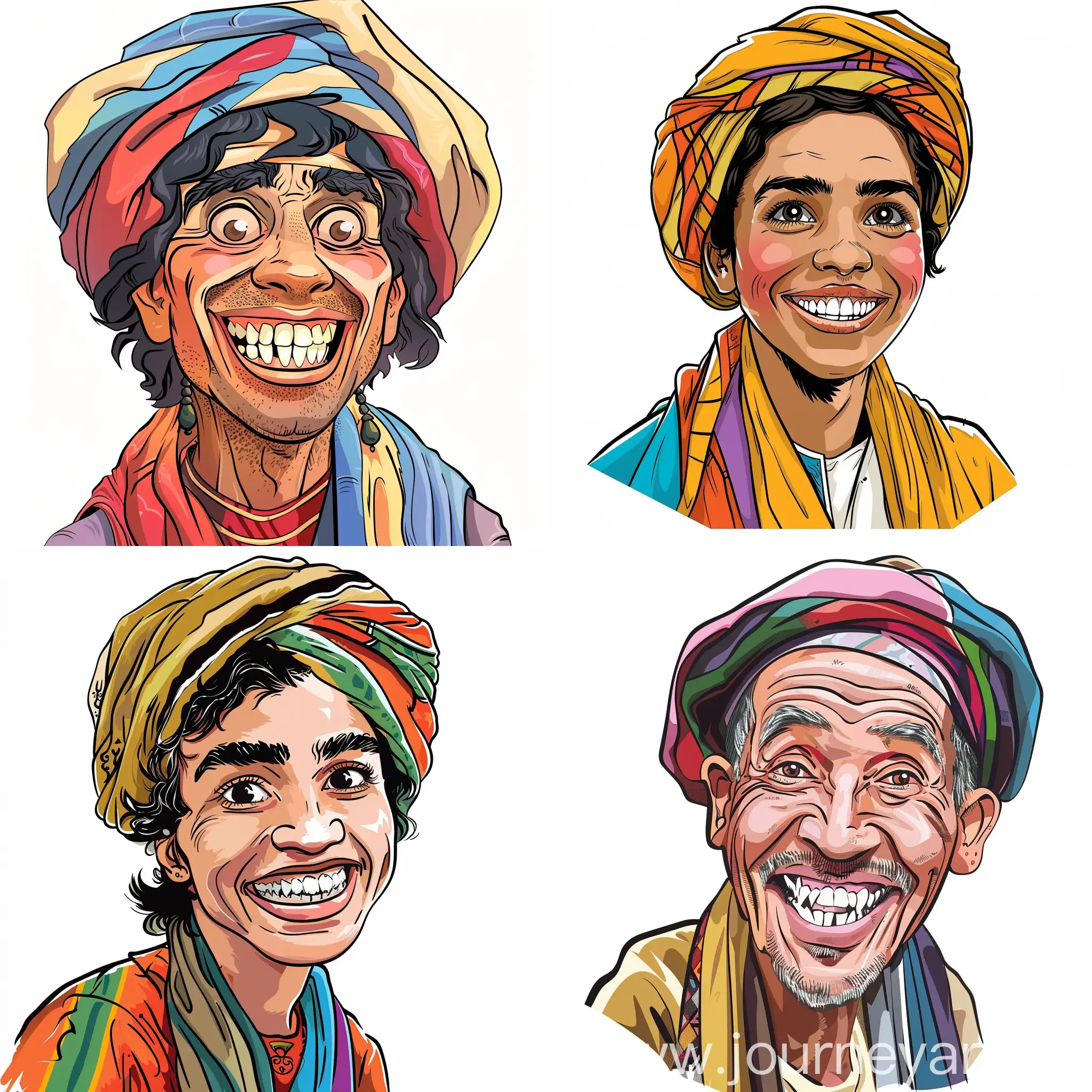 Cheerful-Cartoon-Depiction-of-PreIslamic-Poet-Nabigha-AlJaadi