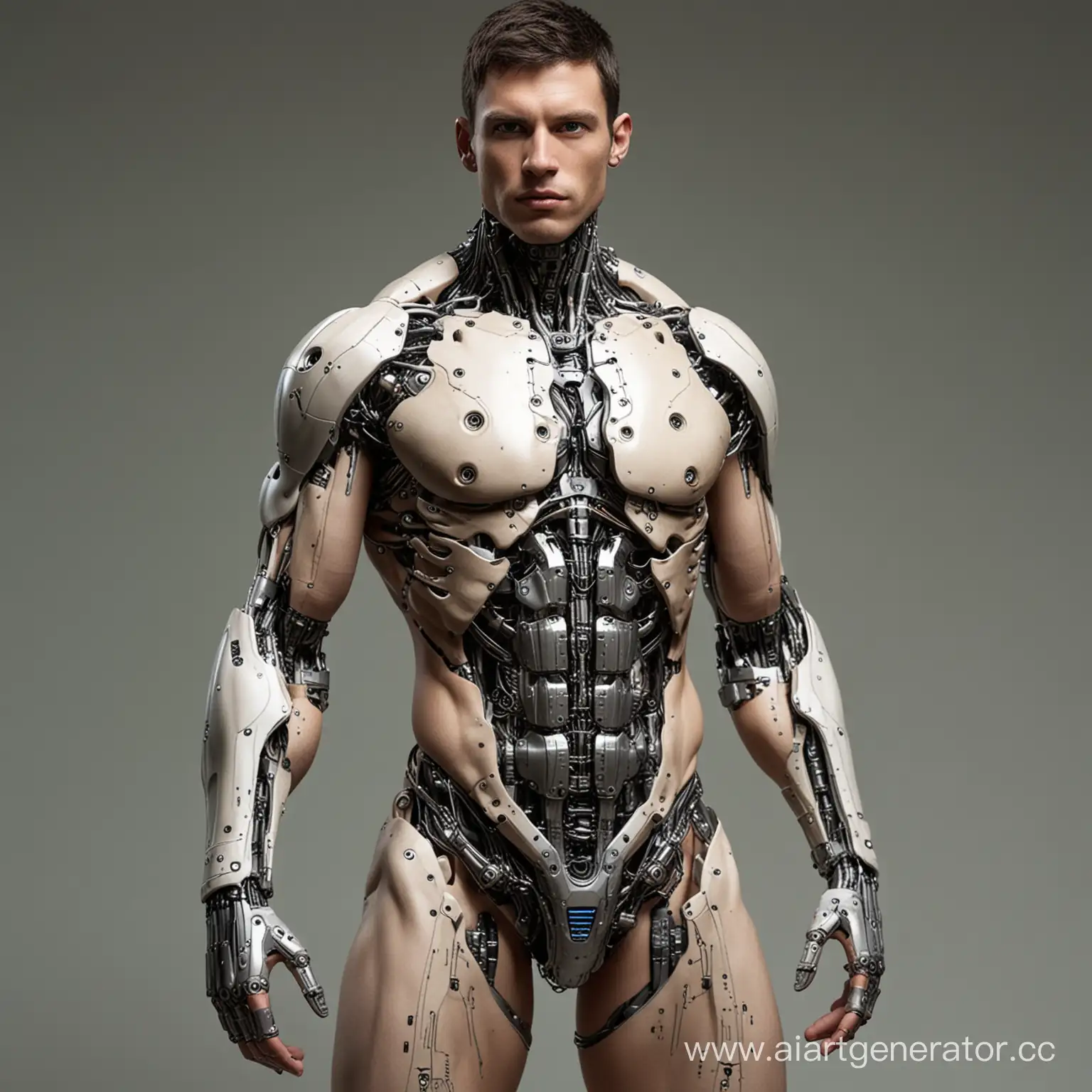 Cyborg-Man-Without-Clothes-in-Futuristic-Setting