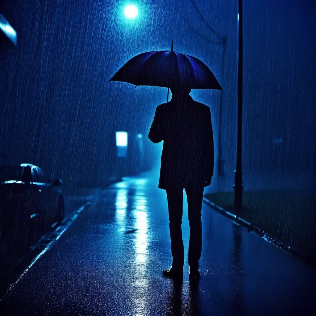 sad latenight blue themed rainy image

