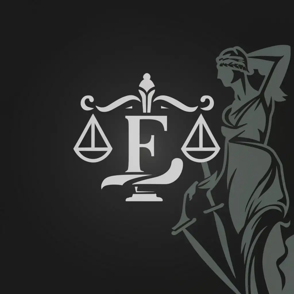 a logo design,with the text "The logo could be a classic scale of justice, with a writing feather in its center. The initials "EF" or the full name "Ezekiel Freeman" could be elegantly integrated around the scale. The whole could be presented in sober and professional shades such as black and dark gray, for a classic and professional appearance.", main symbol:balanance,Moderate,be used in Legal industry,clear background
