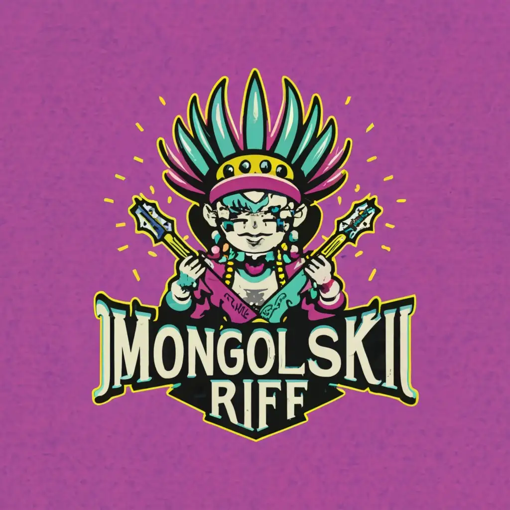 LOGO-Design-For-Mongolski-Riff-Energetic-Mongolian-Punk-Rock-Theme-with-Musical-Instruments