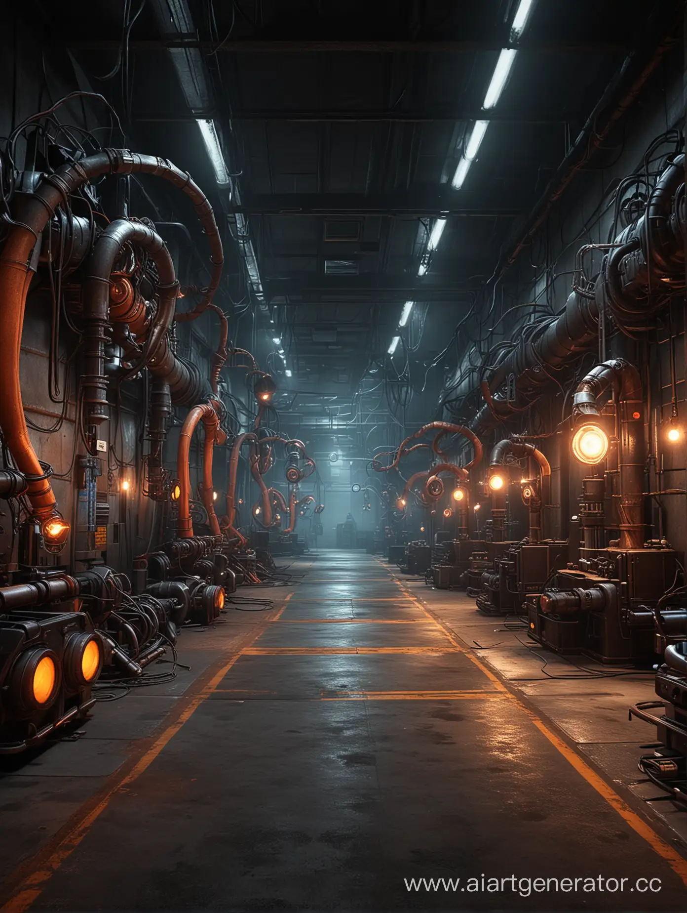 Sinister Black Mesa laboratory ::5
Ethereal glow of neon ::4
Monstrous creatures prowling or sprinting ::4
Dynamic motion, tension in the air ::3
Detailed industrial machinery ::3
Cinematic lighting, dramatic shadows ::2
--s 250