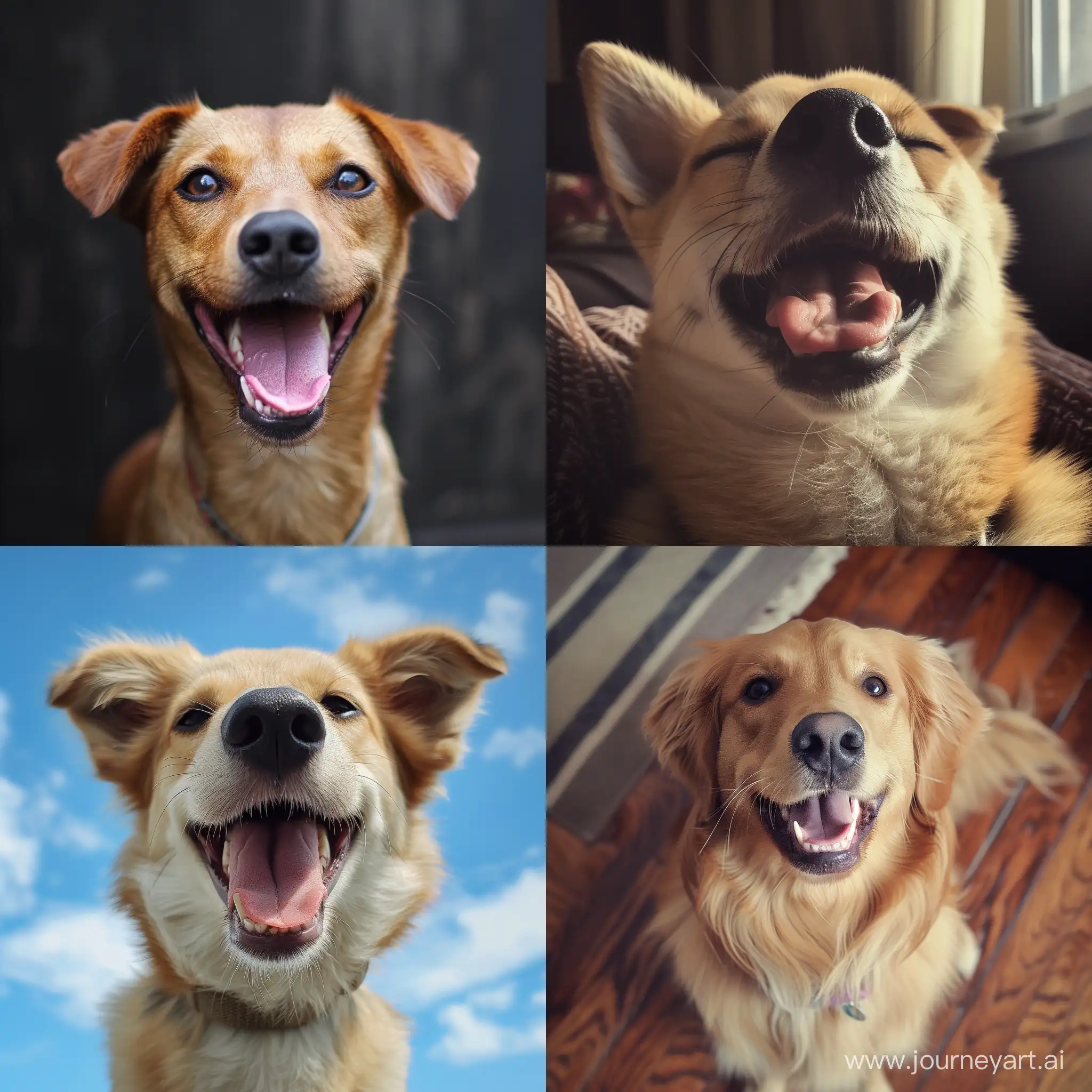 Joyful-Canine-Delight-Cheerful-Dog-with-Vibrant-Energy