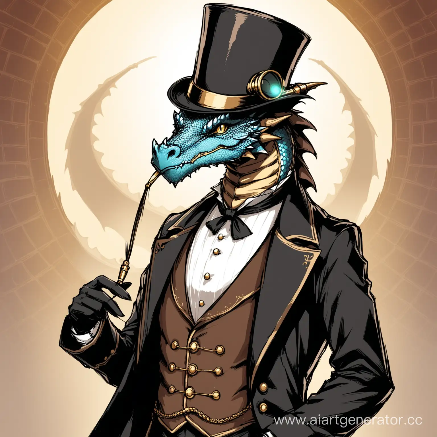 Elegant-Dragonborn-Character-in-Tailcoat-and-Monocle