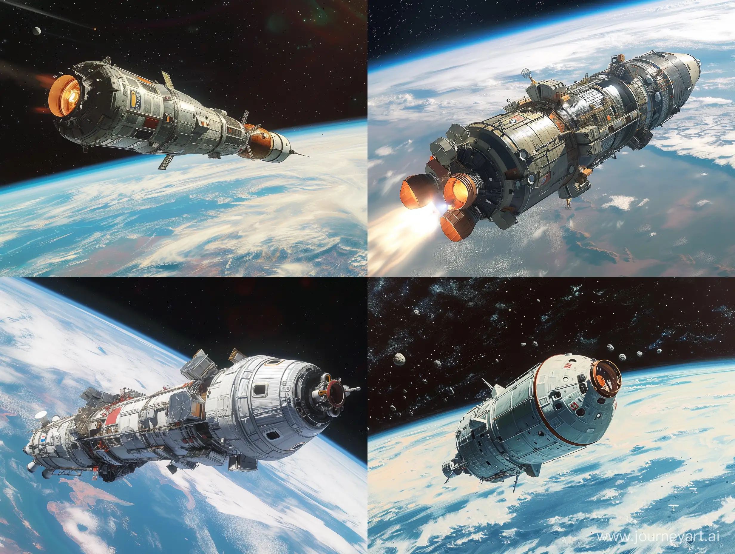 Russian-Spacecraft-Exploring-Vast-Cosmic-Expanse-in-Hyperrealistic-Detail