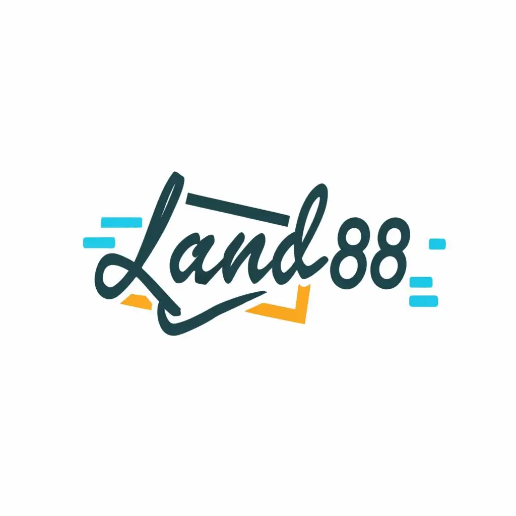 logo, Stiker, with the text "LAND88", typography, be used in Technology industry