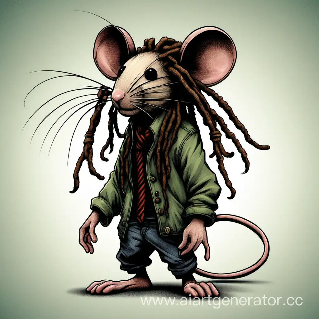 Rodent-with-Stylish-Dreadlocks-Quirky-Mouse-Portrait