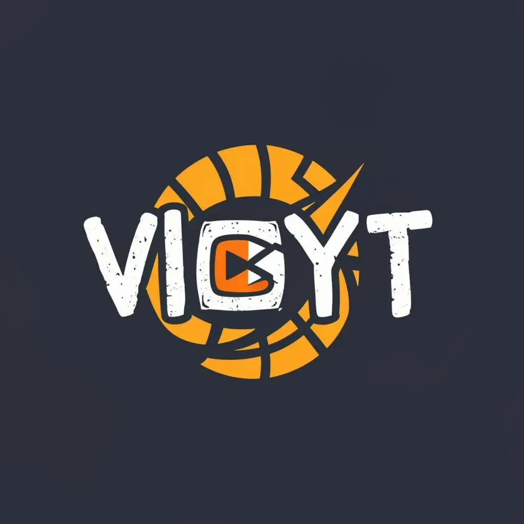 logo, youtube video, with the text "VidYT", typography, be used in Entertainment industry