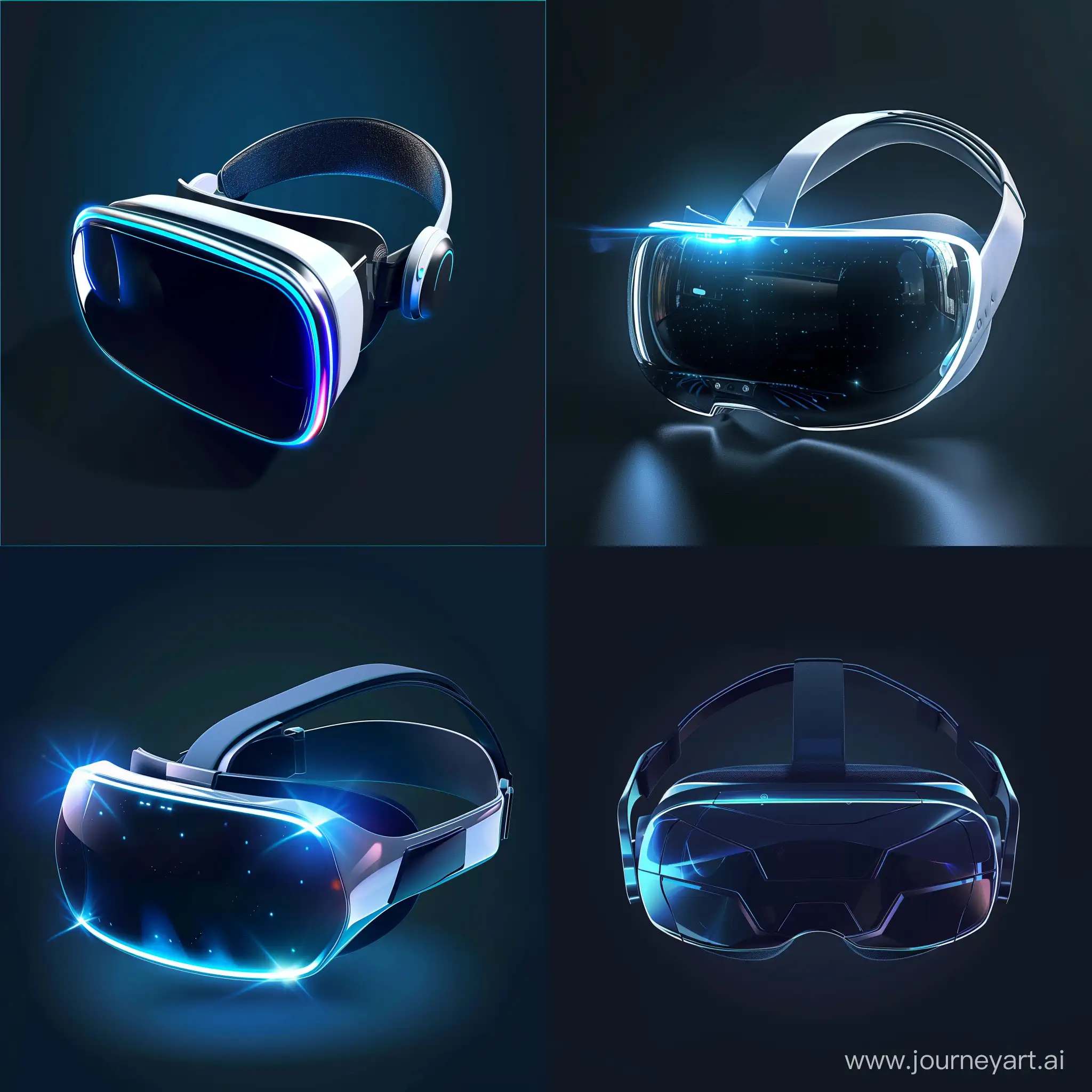 Futuristic VR headset, in futuristic style