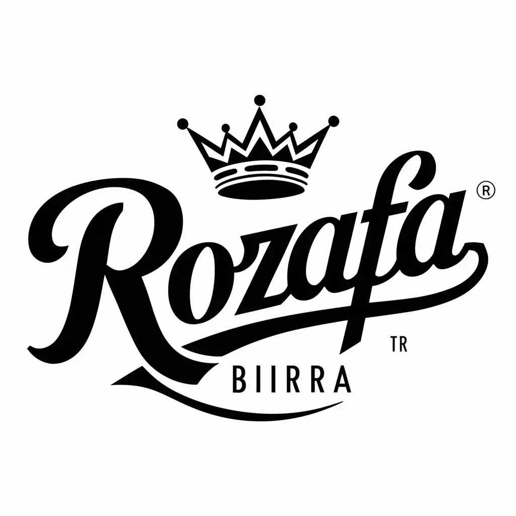Vintage Beer Advertisement with Rozafa Logo and 1950s Typography