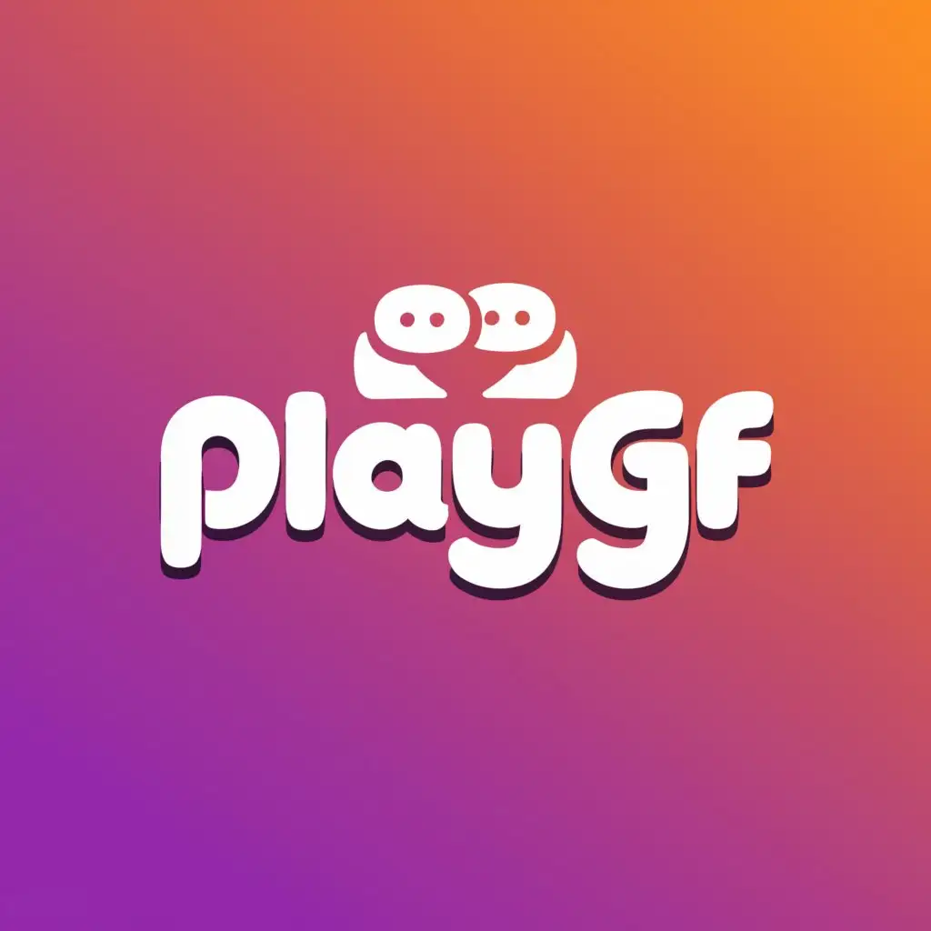 Logo-Design-For-PlayGF-Engaging-Chatroom-Symbol-on-a-Clear-Background